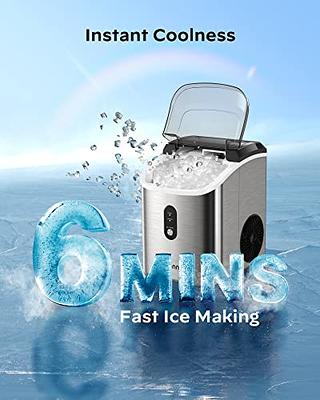 Nugget Countertop Ice Maker, Silonn Chewable Pellet Ice Machine with  Self-Cleaning Function, 33lbs/24H, Portable Ice Makers for Home, Kitchen,  Office, Stainless Steel - Yahoo Shopping