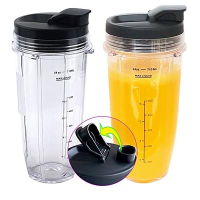 Replacement,Compatible Nutri Ninja Auto IQ Blenders,Blade,Cup,Jar,Flip Top  Lid..