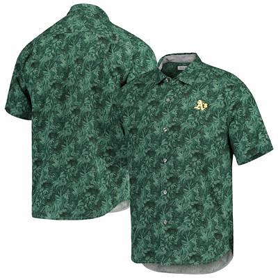 Tommy Bahama Green Bay Packers Black Big & Tall Bahama Coast Luminescent  Fronds Camp IslandZone Button-Up Shirt