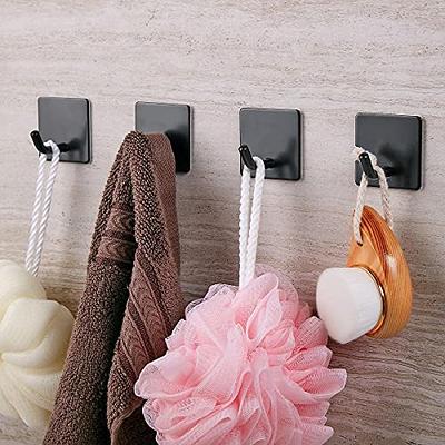 Honmein 6 Pcs Adhesive Wall Hooks for Hanging - Waterproof Shower Hooks,  Heavy Duty Towel Hooks for Bathrooms, Kitchens, and Offices (Black) - Yahoo  Shopping
