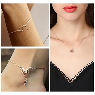 Necklace Extender, 10 Pcs Chain Extenders for Necklaces, Premium Stainless Steel Jewelry Bracelet Anklet Necklace Extenders (5 Gold, 5 Silver), Length