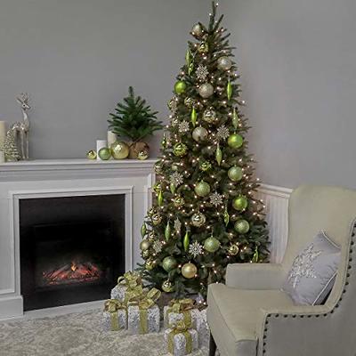 National Tree Company Feel-Real Downswept Douglas Fir Tree with Clear Lights, 7.5