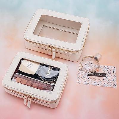 Stand Cosmetic Bag Organizer Clear Zipper Makeup Bag Travel Female Makeup Brush  Bag Organizer Toiletry Bag