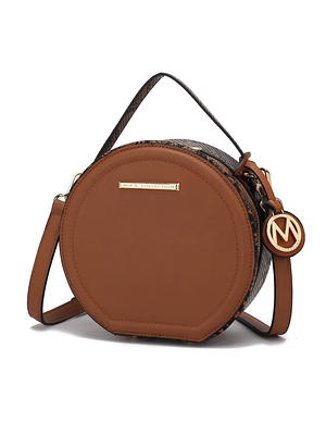 MCM Millie Visetos Crossbody Small (Cognac) Handbags - Yahoo Shopping