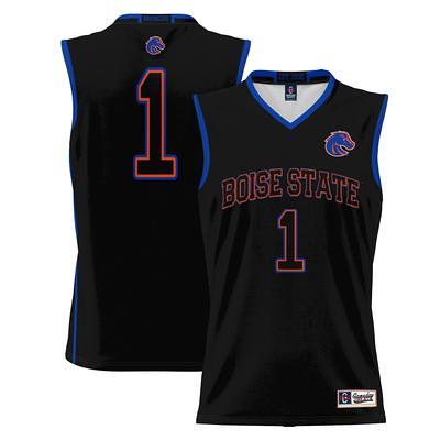 Men's ProSphere White #1 Boise State Broncos Basketball Jersey