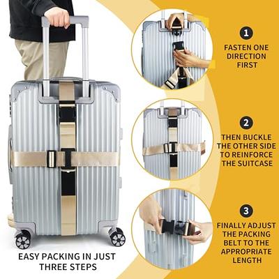 Adjustable Cross Travel Luggage Straps, Suitcase Packing Belt