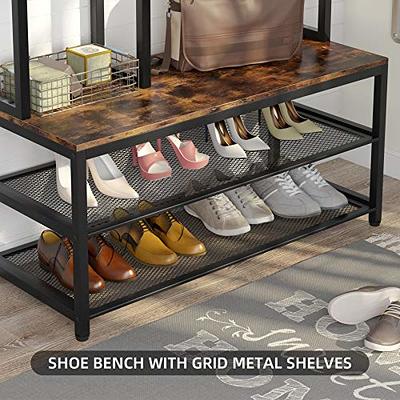 71 Tall Wood Shoe Rack Freestanding Shoe Storage Organizer Shelf