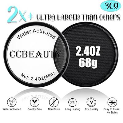  CCbeauty White Black Face Paint,Professional Body