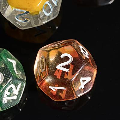 12-Sided Opaque Dice (d12) - Yellow - Dice Game Depot