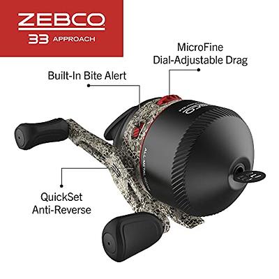 Zebco 33 Approach Max Spincast Reel and Fishing Rod Combo, 6-Foot