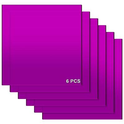 6 Pack Colored Acrylic Plexiglass Sheet 1/8(3mm) Thick for DIY Art Craft  12X12