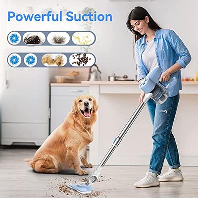  DEVOAC Cordless Vacuum Cleaner, Lightweight with Rechargeable  Battery, Convenient 6 in 1 Handheld Stick Vacuum Cleaner with Powerful  Suction for Carpet Hard Floor Pet Hair Home