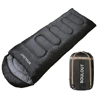 Sleeping Bag 3 Seasons (Summer, Spring, Fall) Warm & Cool Single, Blue SWTMERRY