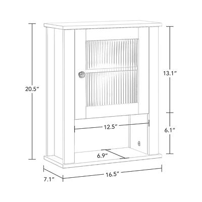 RiverRidge Home Prescott Slim Tall Cabinet - White