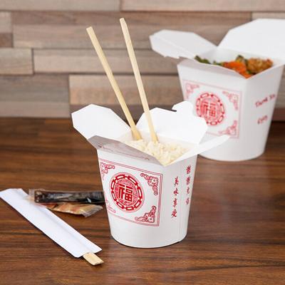 Fold-Pak 16MWPAGODM 16 oz. Pagoda Chinese / Asian Microwavable Paper Take- Out Container - 450/Case