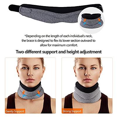 Neck Brace for Neck Pain and Support, Foam Cervical Collar for Sleeping,  Vertebral Whiplash Wrap Alignment and Stabilize, Neck Support Brace for  Pressure Relief for Women and Men(3 Depth Collar) - Yahoo