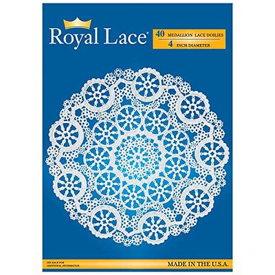 Royal Lace Fine Quality Paper Products, Medallion Lace Round Paper Doilies,  4-Inch, White, 1 Piece, Pack of 40 each - Yahoo Shopping