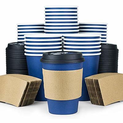 Glowcoast Disposable Coffee Cups With Lids - 12 oz To Go Coffee Cup (90  Pack). Travel Cups Hold Shape With Hot Drinks, No Leaks! Paper Cups with  Insulated Sleeves Protect Fingers! - Yahoo Shopping