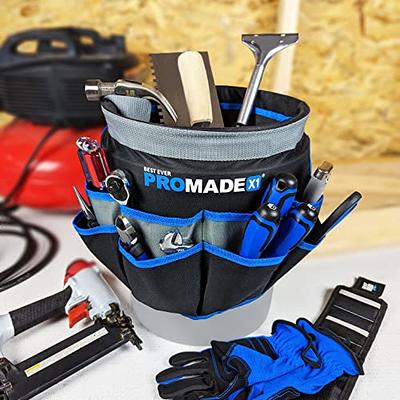 PRO-MADE X1 BEST EVER Bucket Tool Organizer for 5 Gallon Buckets - Storage  Caddy Bag With Large Pockets for Tools - For Construction, Garden