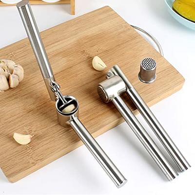  Garlic Press Stainless Steel with Two Detachable