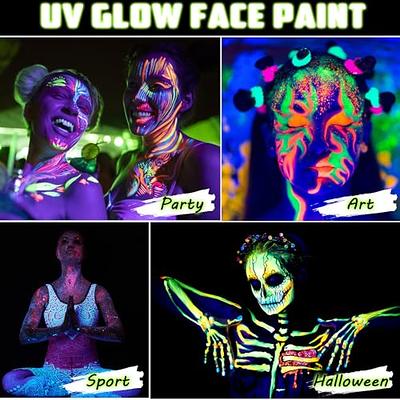 12/6 Colours Luminous Paint Glow In The Dark Fluorescent Paint For Party  Stage Decoration Bright Glow In The Dark Acrylic Paint DIY Body Graffiti  Spray Paint