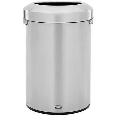 Alpine Stainless Steel Trash Can 10.5 Gallon Stainless Steel