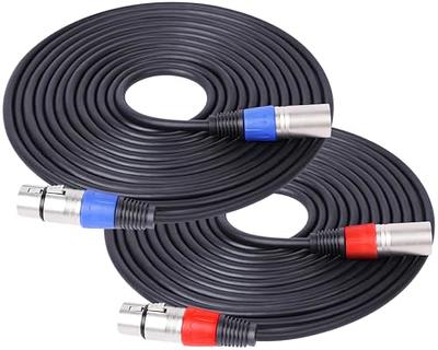 GearIT XLR to XLR Microphone Cable (100 Feet, 1 Pack) XLR Male to Female  Mic Cable 3-Pin Balanced Shielded XLR Cable for Mic Mixer, Recording  Studio