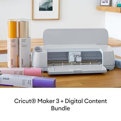 Cricut Maker 3 & Digital Content Library Bundle - Includes 30 images in  Design Space App - Smart Cutting Machine, 2X Faster & 10X Cutting Force,  Cuts 300+ Materials, Blue - Yahoo Shopping