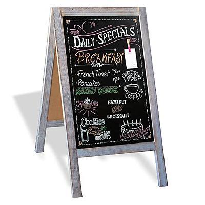 Harloon Magnetic A Frame Chalkboard Sign with 8 Pcs Chalk Markers