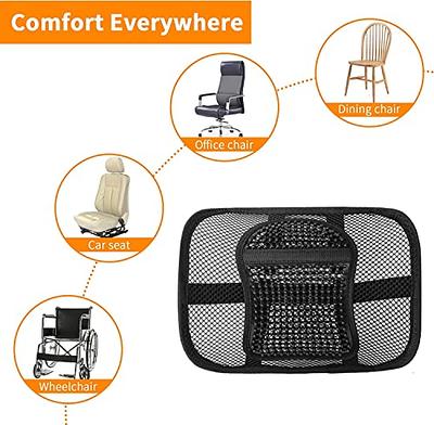 Breathable Lumbar Support Cushion Mesh Back Support for Car Seats