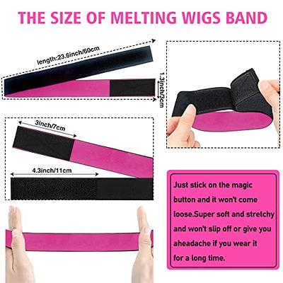 9 PCS Wig Kit for Lace Front Wigs, Hair Wax Stick Lace Melting Elastic Band  for