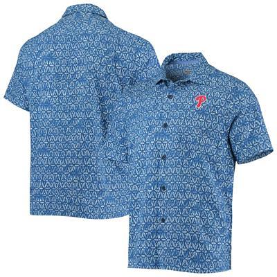 Atlanta Braves Tommy Bahama Tropical Horizons Button-Up Shirt - Navy