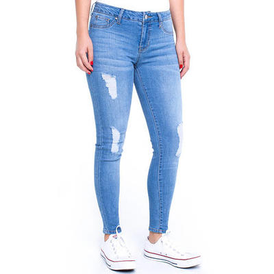 Mid Rise Medium Wash Skyscraper Jeans