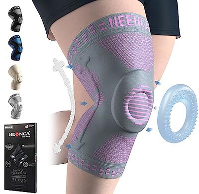 ABYON Adjustable Knee Brace for Knee Pain Relief, Meniscus Tear, Arthritis,  LCL, MCL Support - Black Unisex