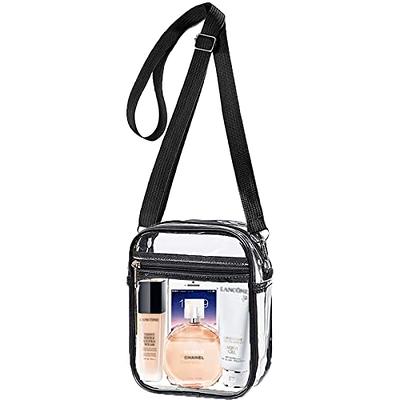 Viva Terry Clear Crossbody Bag with 2 Straps, Stadium Approved Clear Purse Bag for Concerts Sports Events Festivals Gift