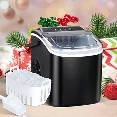 Auseo Nugget Ice Maker Countertop, Portable Ice Maker Machine with  Self-Cleaning Function, 33lbs/24H, Easy Operation, Pellet Ice Maker for  Home/Kitchen/Office/Party-Black 