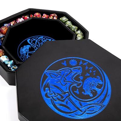 DND Dice Tray & Tower Storage Box, 4 in 1 D&D Dice Holder Case (Dice Rolling  Tray, Dice Roller Tower, Dice & Miniature Storage), Great RPG Accessories  Gifts for Dungeons and Dragons
