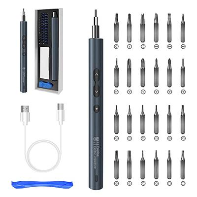 Electric Screwdriver, 28 In 1 Mini Cordless Torque Screwdriver Tool, Power  Precision Screwdriver Set with 24 Bits, LED Light, Magnetizer, Rechargeable  Electronic Repair Kit for Phone Laptop Watch - Yahoo Shopping