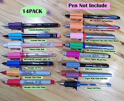Pen Adapter Set for Cricut Maker 3/Maker/Explore 3/Air 2/Air, 6 Pack Pen  Holders Compatible with Sharpie Fine Point Markers/Ultra Fine Point