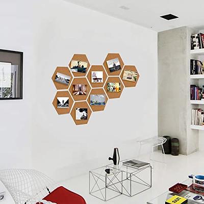 HBlife Hexagon Cork Board Tiles 10 Pack Self-Adhesive Corkboards for Wall  Pin Board Decorative Bulletin Board for Office Home Kitchen with 50  Multi-Color Push Pins - Yahoo Shopping