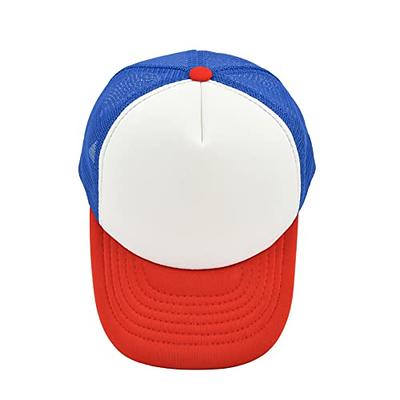 MONOFARBE Classic Mesh Foam Baseball Cap White Foam High Crown 5