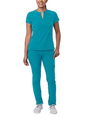 Dickies Women's Balance V-Neck Scrub Top with Zip Pocket