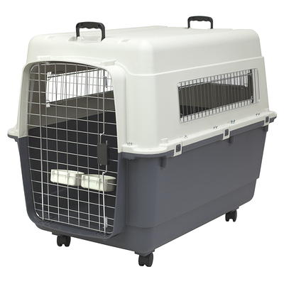 Sportpet Small 19 Collapsible Plastic Pet Kennel, Pet Carrier, Dog, Cat, Small Animal