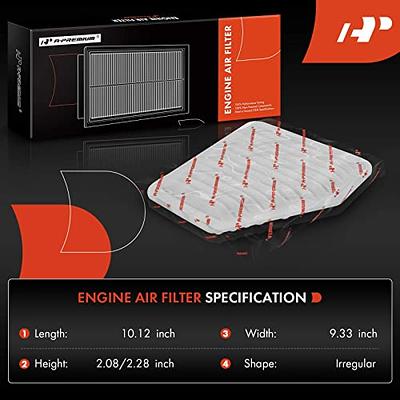 A-Premium Engine Air Filter Compatible with Toyota, Lexus, Pontiac