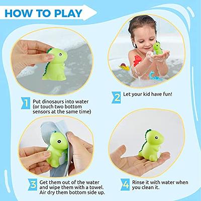 Cheap Bath Toys for Toddlers Age 18 Months 1 2 3 Year Old Girl Boy, Preschool Baby Bathtub Water Toys, Two Floatable Ducks And 4 Strong  Suction Cups