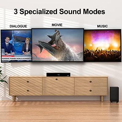 LARKSOUND Soundbar with Subwoofer, 2.1 Sound Bar for TV, PC