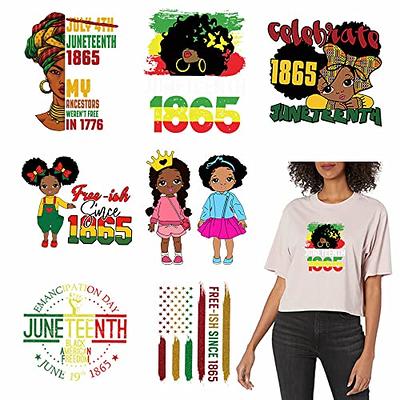 Juneteenth Black Women Girl Iron On Decals for Clothing 8 Pcs Afro Iron On  Patches DIY Heat Transfer Stickers for Clothes - Yahoo Shopping