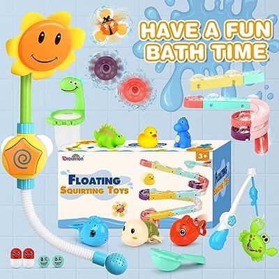 Bath Toys Magnetic Fishing Games Baby Bath Toys, Wind-up Swimming