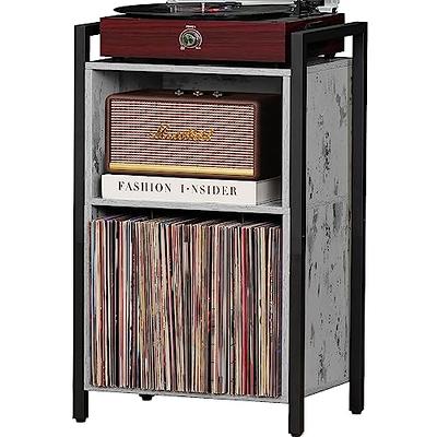 Zekeoney Record Player Stand Turntable Stand with 3-Tier Vinyl Record  Storage, Vinyl Holder Display Shelf Holds Up to 200 Albums, Vinyl Record  Holder Cabinet for Living Room, Bedroom - Yahoo Shopping