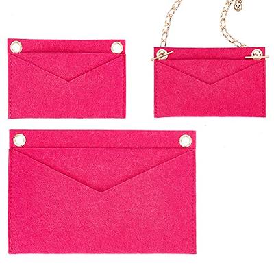 WADORN 2 Sizes Purse Felt Organizer Insert, Women Pochette Conversion Kit  Rectangle Wallet Insert Liner with Eyelets Multi-Pocket Envelope Bag Inside  Organization Accessories for LV Kirigami, Pink - Yahoo Shopping